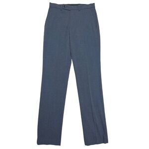 Victor Emmanuel Modern Fit Men's Dress‎ Pants Size 30x32 Gray Plaid Trousers
